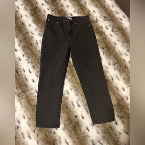 Madewell Black Straight Leg Jeans